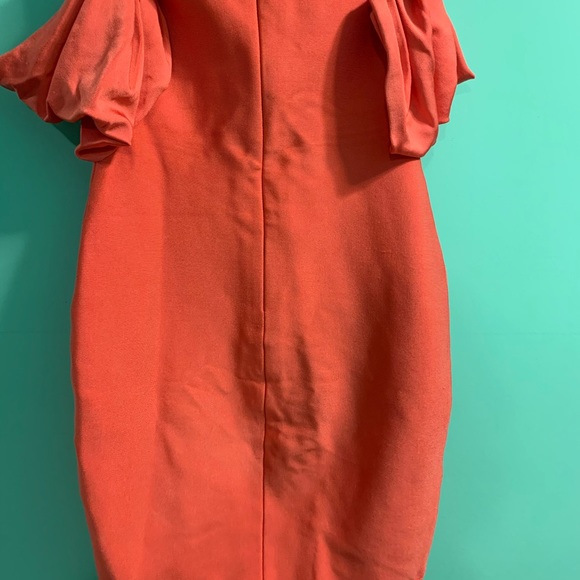 Miss Circle Draped Off Shoulder Bandage Dress - Picture 4 of 8